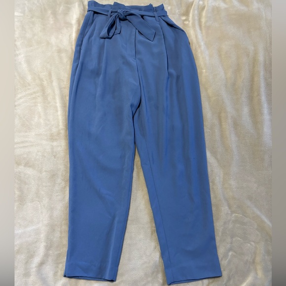 H&M Blue Paper Bag Waist‎ Pants - Picture 3 of 10